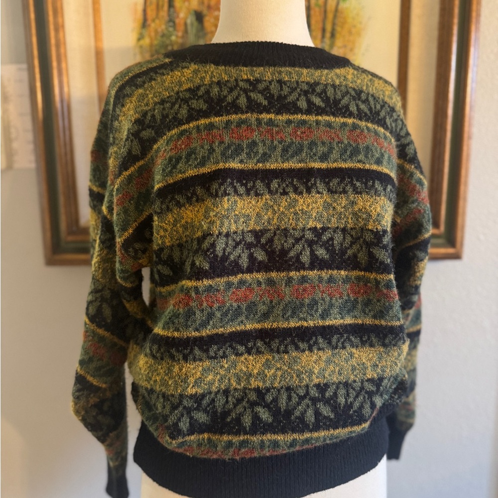 Vintage Multicolor Striped Sweater